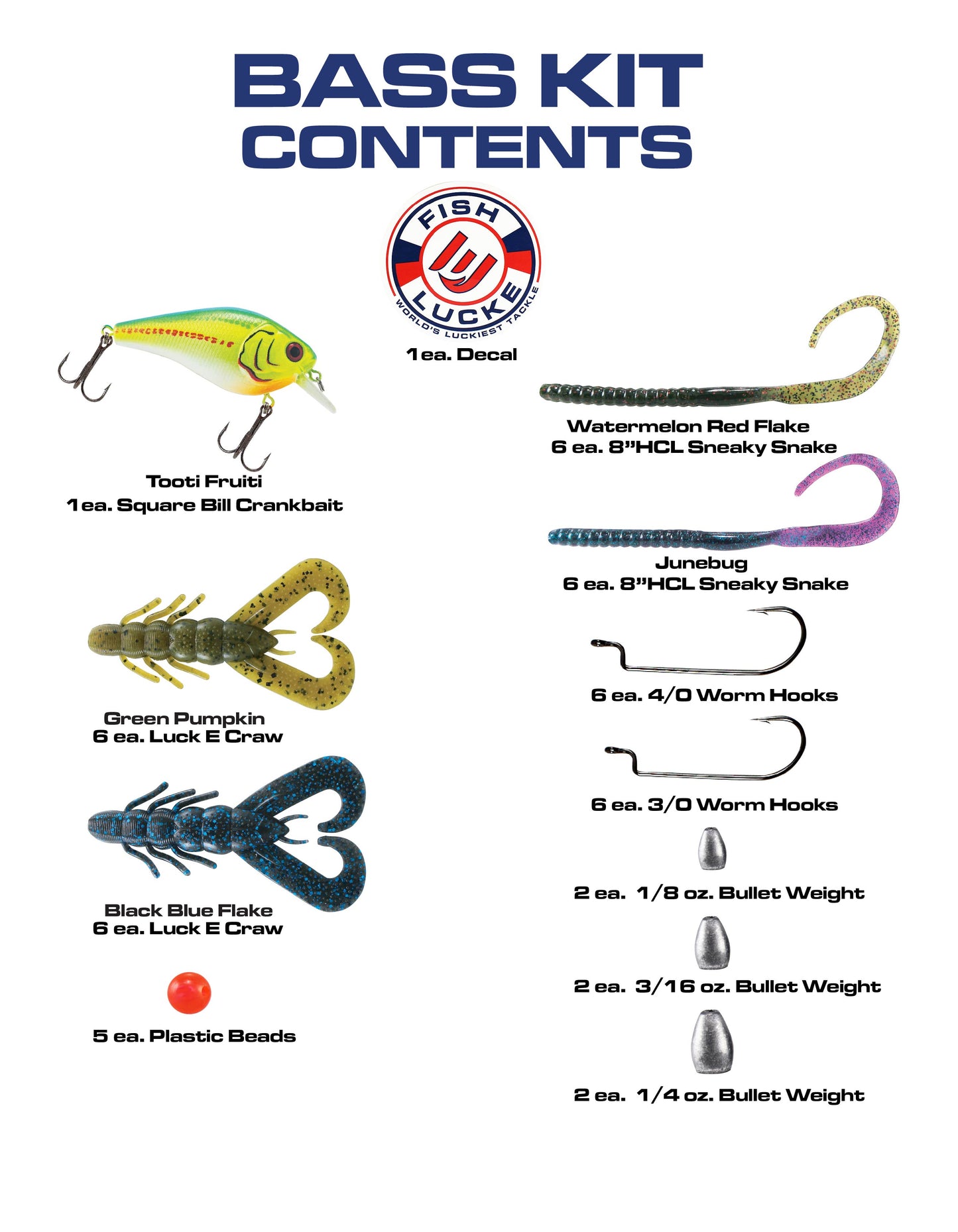 TOBY KEITH’S FISH LUCKE EVERYDAY BASS KIT
