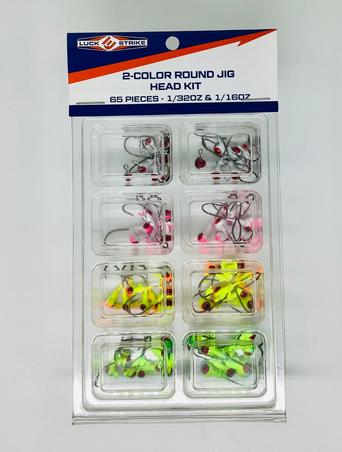 1/32-1/16 Two Color round jig head kit