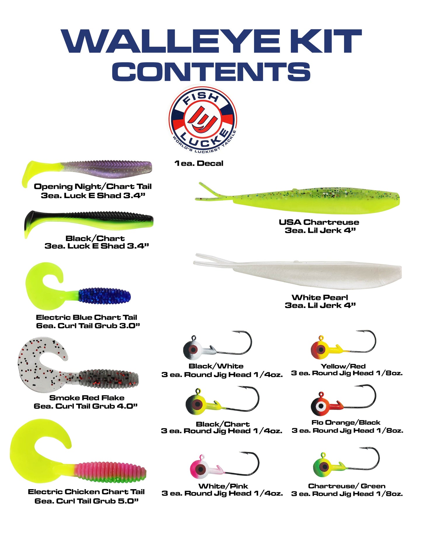 TOBY KEITH'S FISH LUCKE EVERY DAY WALLEYE KIT