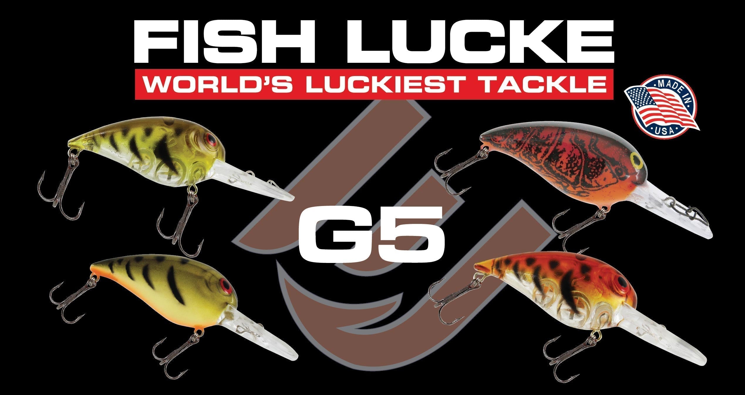 The G5 Crankbait is a uniquely engineered, American-made lure