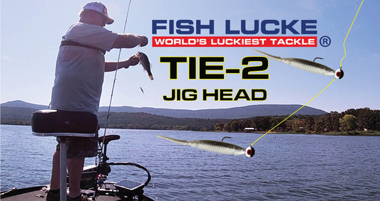 Double your options and maximize your bites with the versatile Fish LuckE Tie-2 Jig Head!