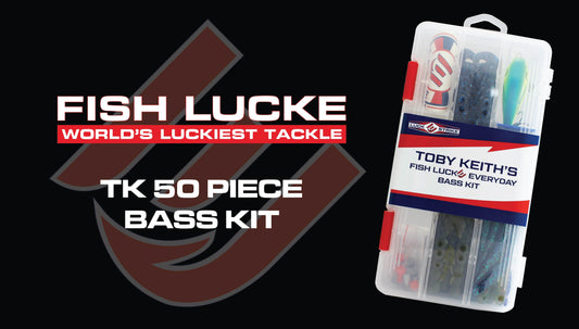 The Toby Keith Bass Kit is a complete, easy-to-use tackle assortment designed to give anglers the essential lures and terminal tackle needed to successfully catch bass in a variety of fishing conditions.