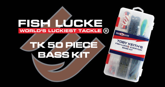 The Toby Keith Bass Kit is a complete, easy-to-use tackle assortment designed to give anglers the essential lures and terminal tackle needed to successfully catch bass in a variety of fishing conditions.