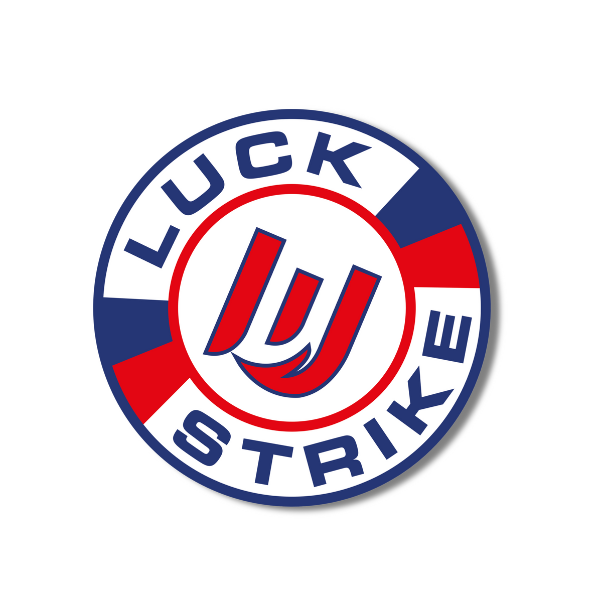 Round Luck E Strike Logo Sticker – Fish Lucke