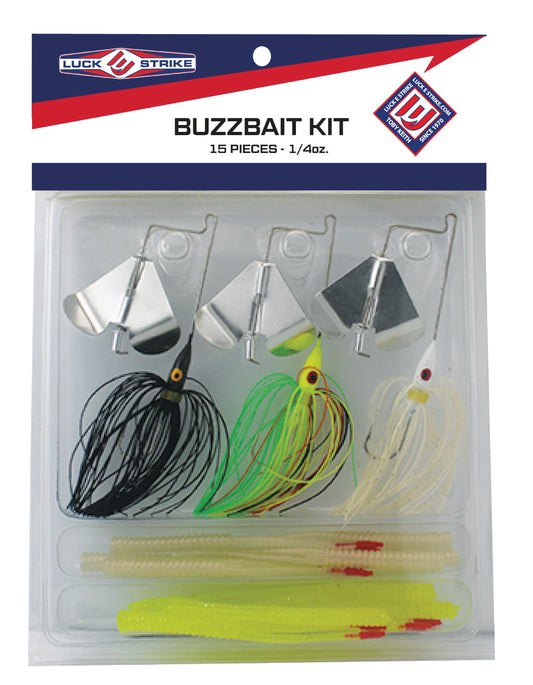 Buzz Bait Kit 1/4oz., 15 Piece