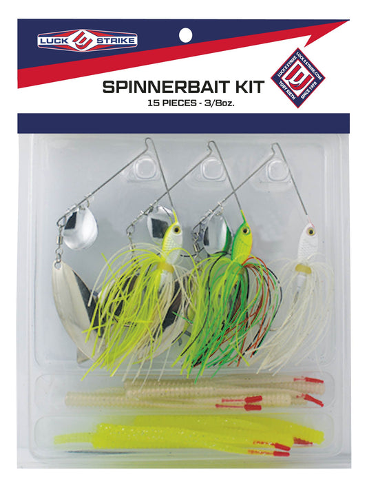 Spinnerbait Kit 3/8oz., 15 piece