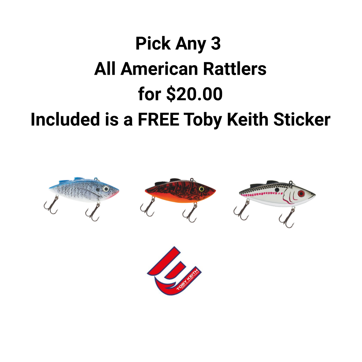 Pick any 3 American Rattler for $20